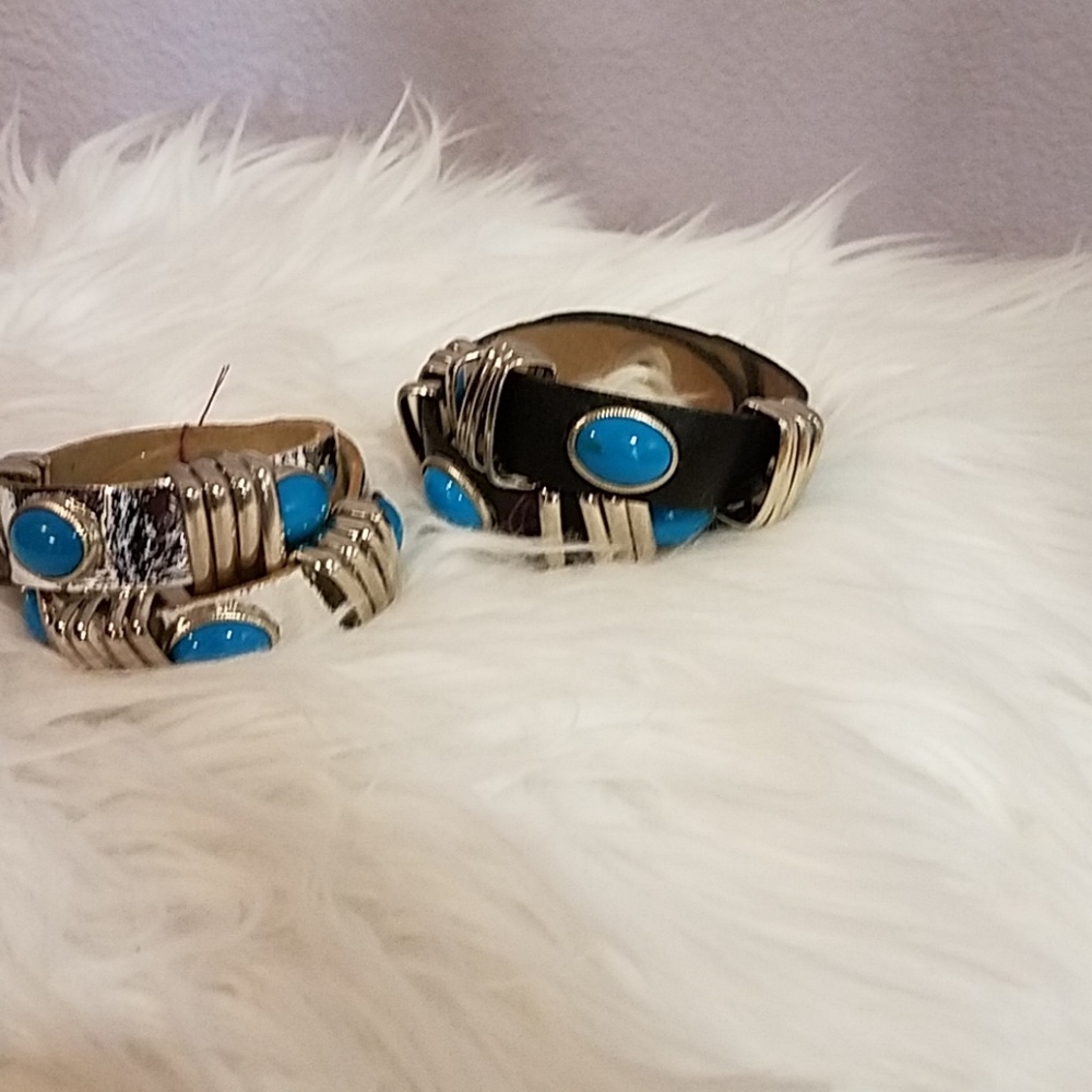 Faux Leather Dual Bracelets Jewelry